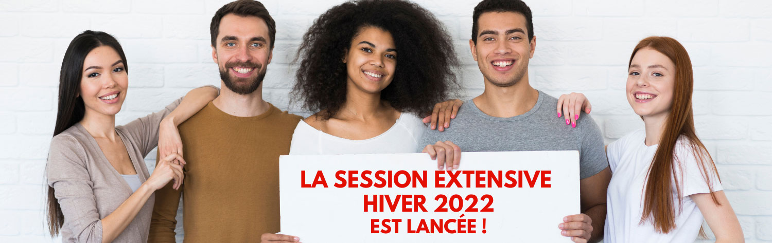 Cours de français - Session extensive Hiver 2022 - Adultes