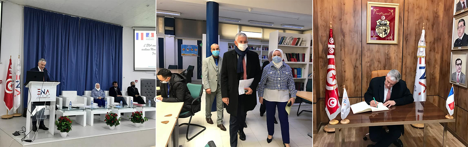 Visite de SEMA André Parant à l'ENA