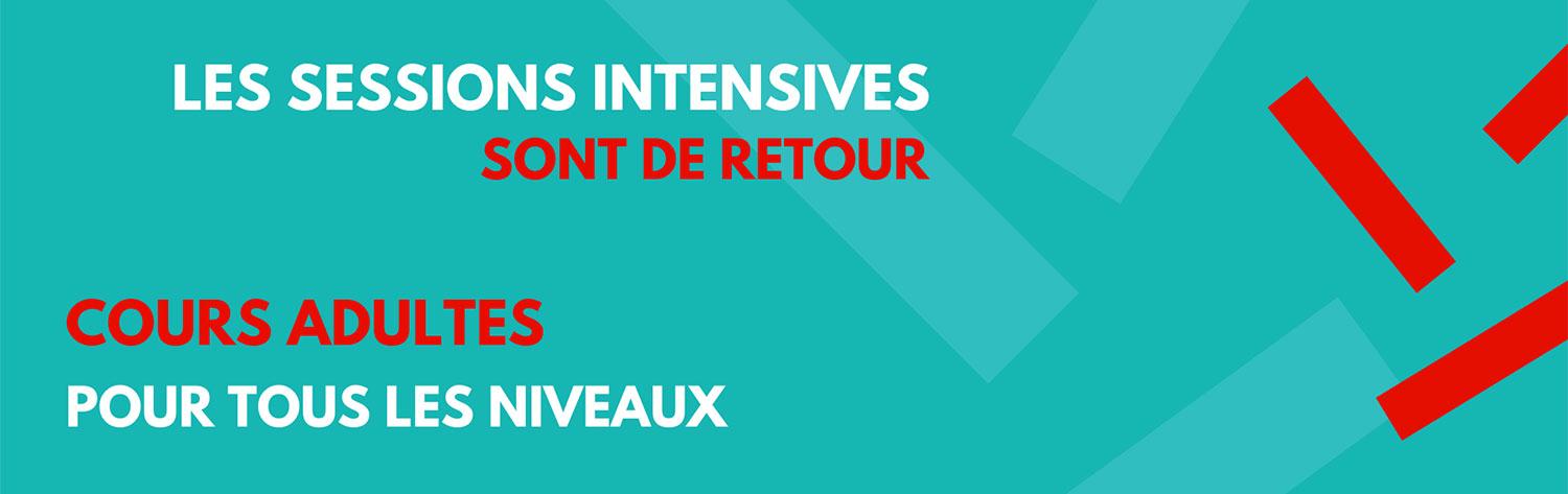 Sessions intensives 2021 - Ateliers