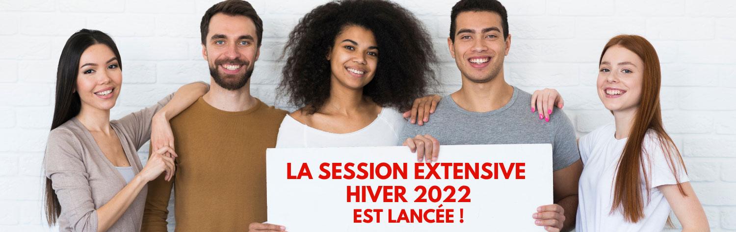 Cours de français - Session extensive Hiver 2022 - Adultes