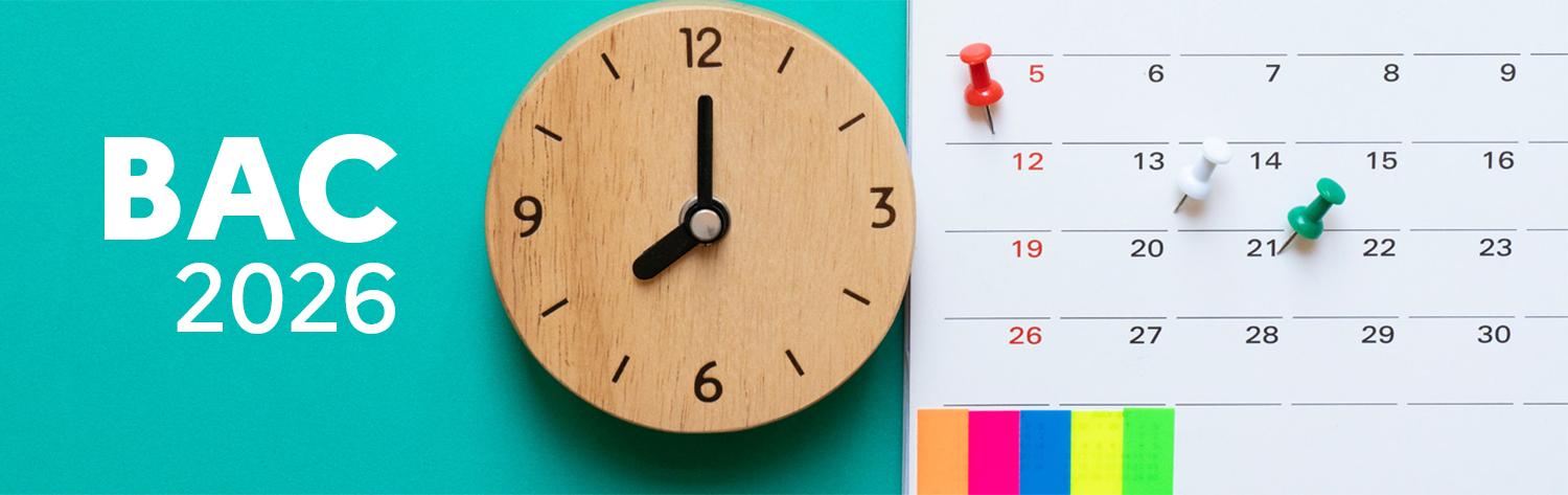 Calendrier Bac - Session 2026