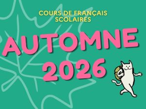 Session Automne 2026 : Les inscriptions sont ouvertes pour les scolaires !